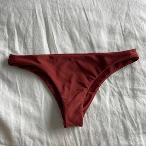 Mikoh cheeky seamless red bikini bottoms